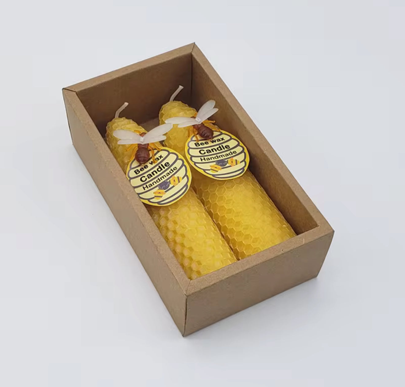 Beeswax Taper Candle-Honeycomb candle