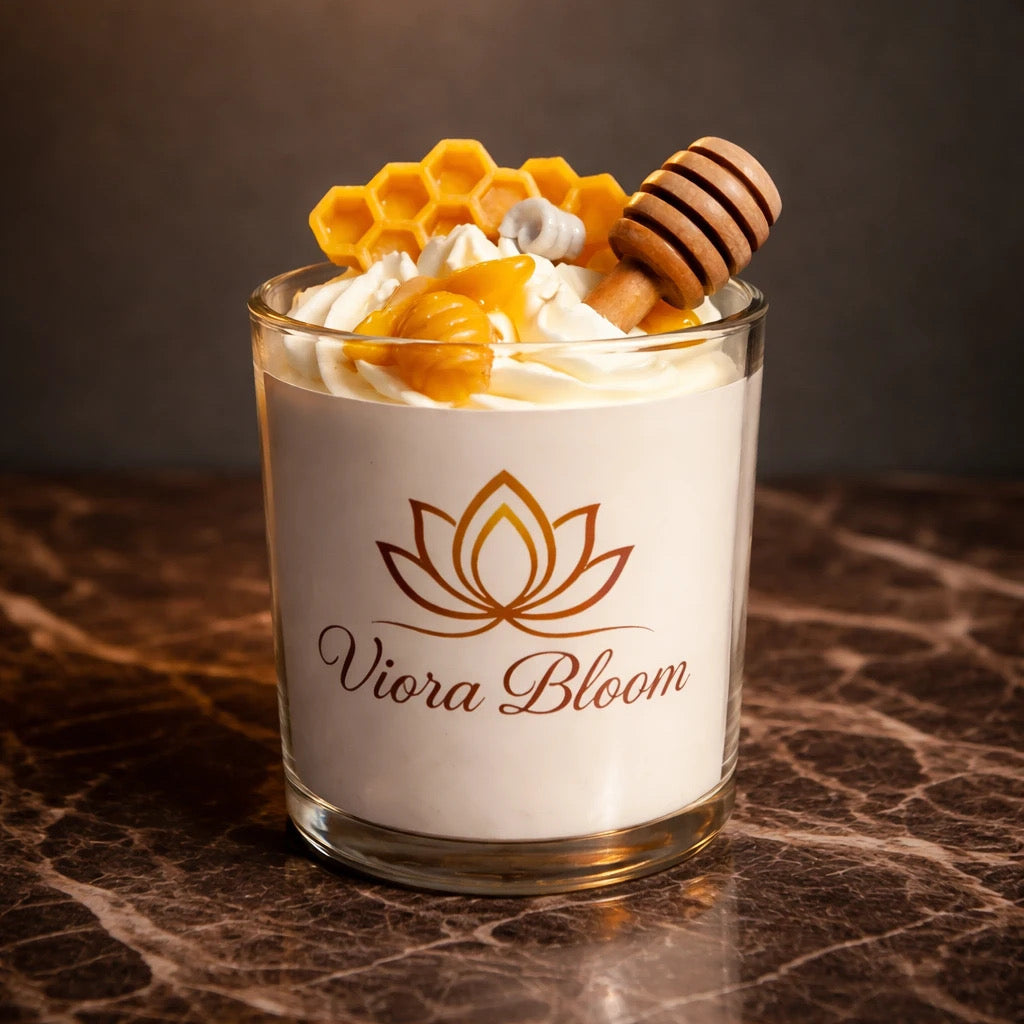 Cream Dessert Candle