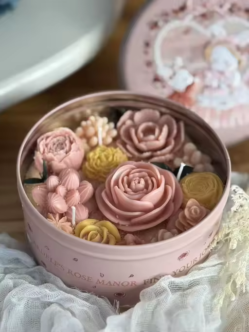 Luxury Floral Box Candle