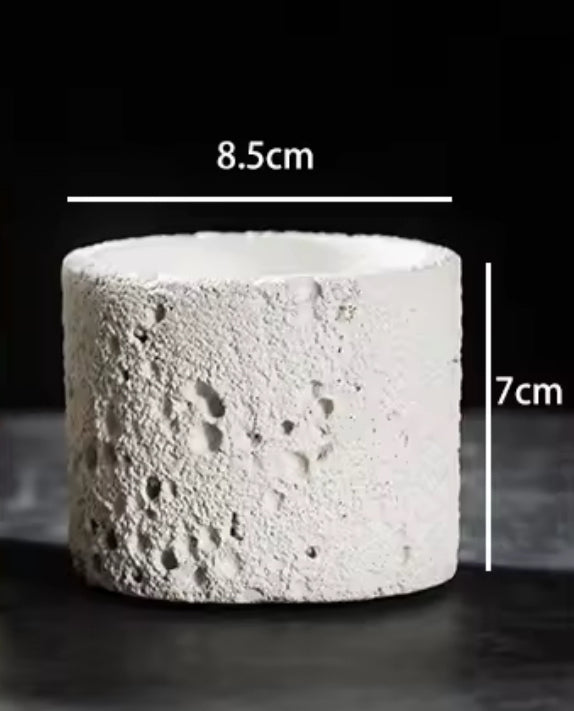 Volcanic Texture Concrete Candle