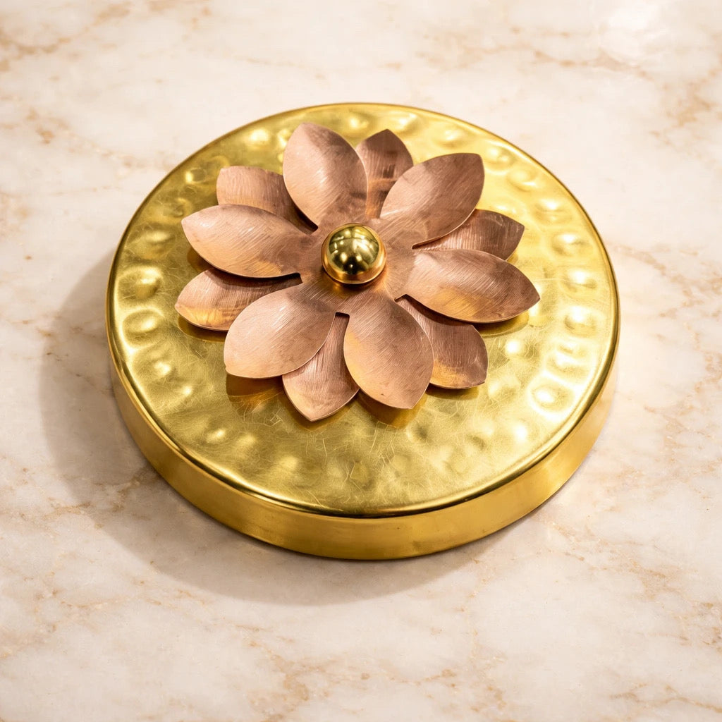 Urli Candle with Lid  5 inch
