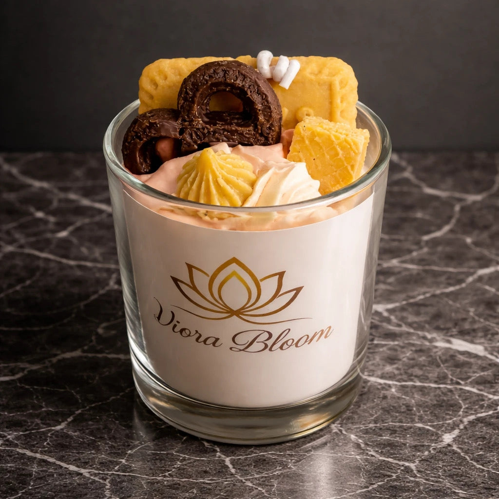 Cream Dessert Candle
