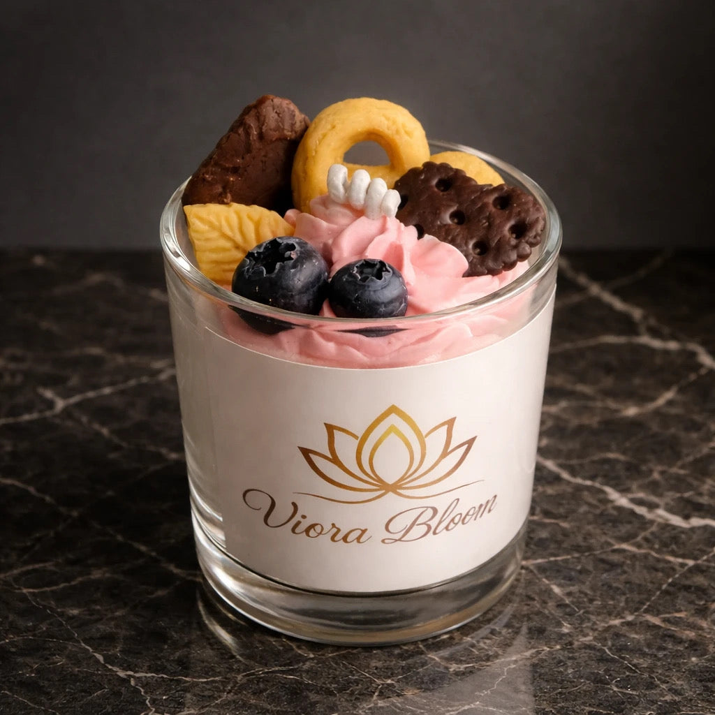 Cream Dessert Candle