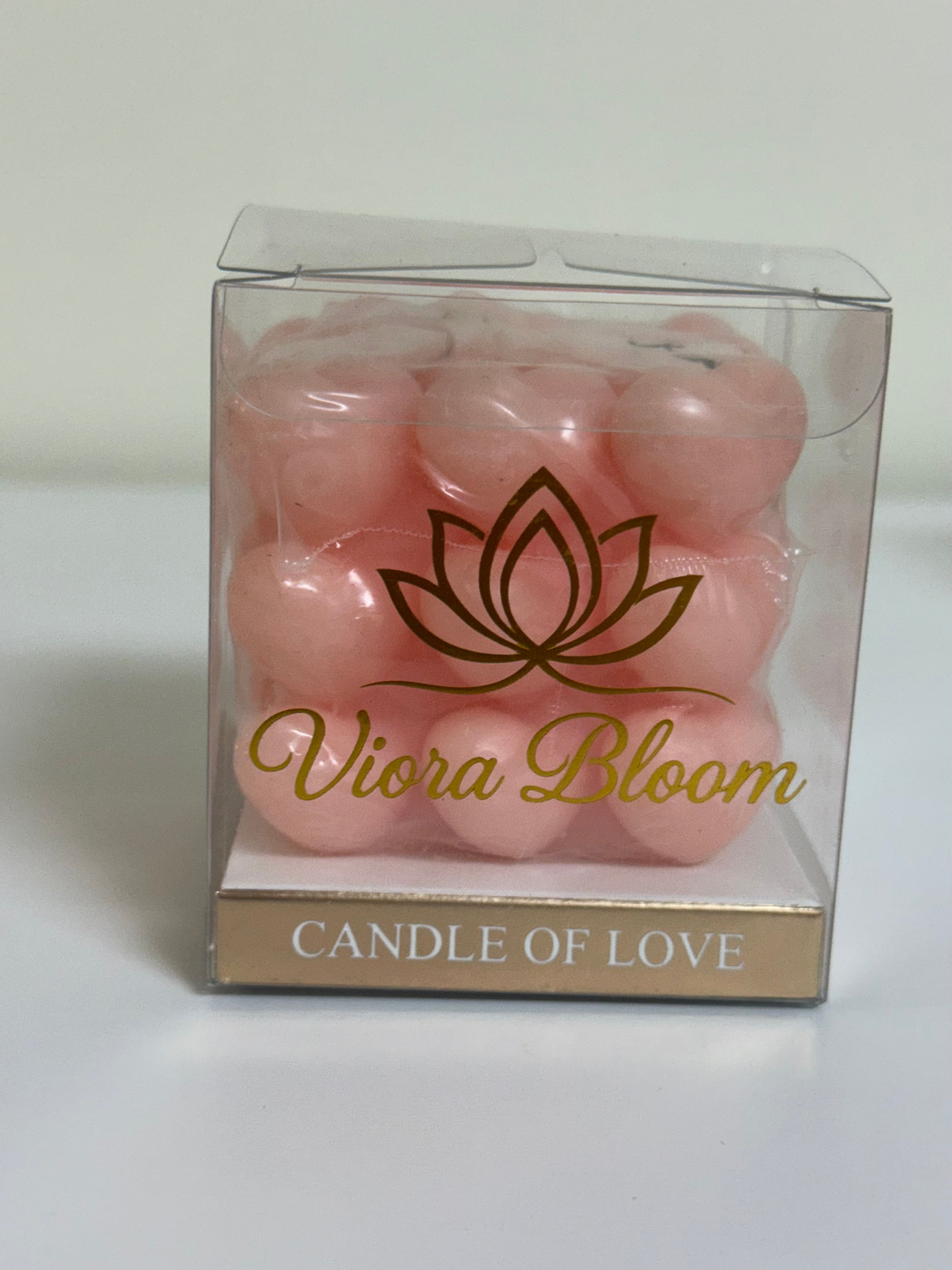 Heart Shaped Cube Candle