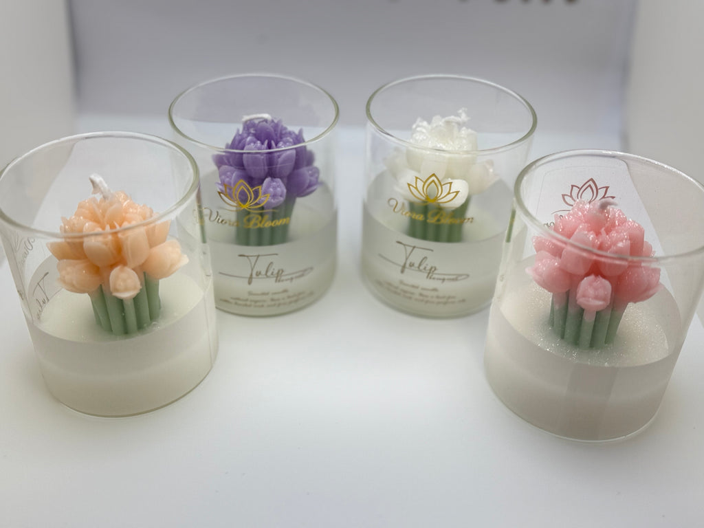 Tulip Bouquet Candle