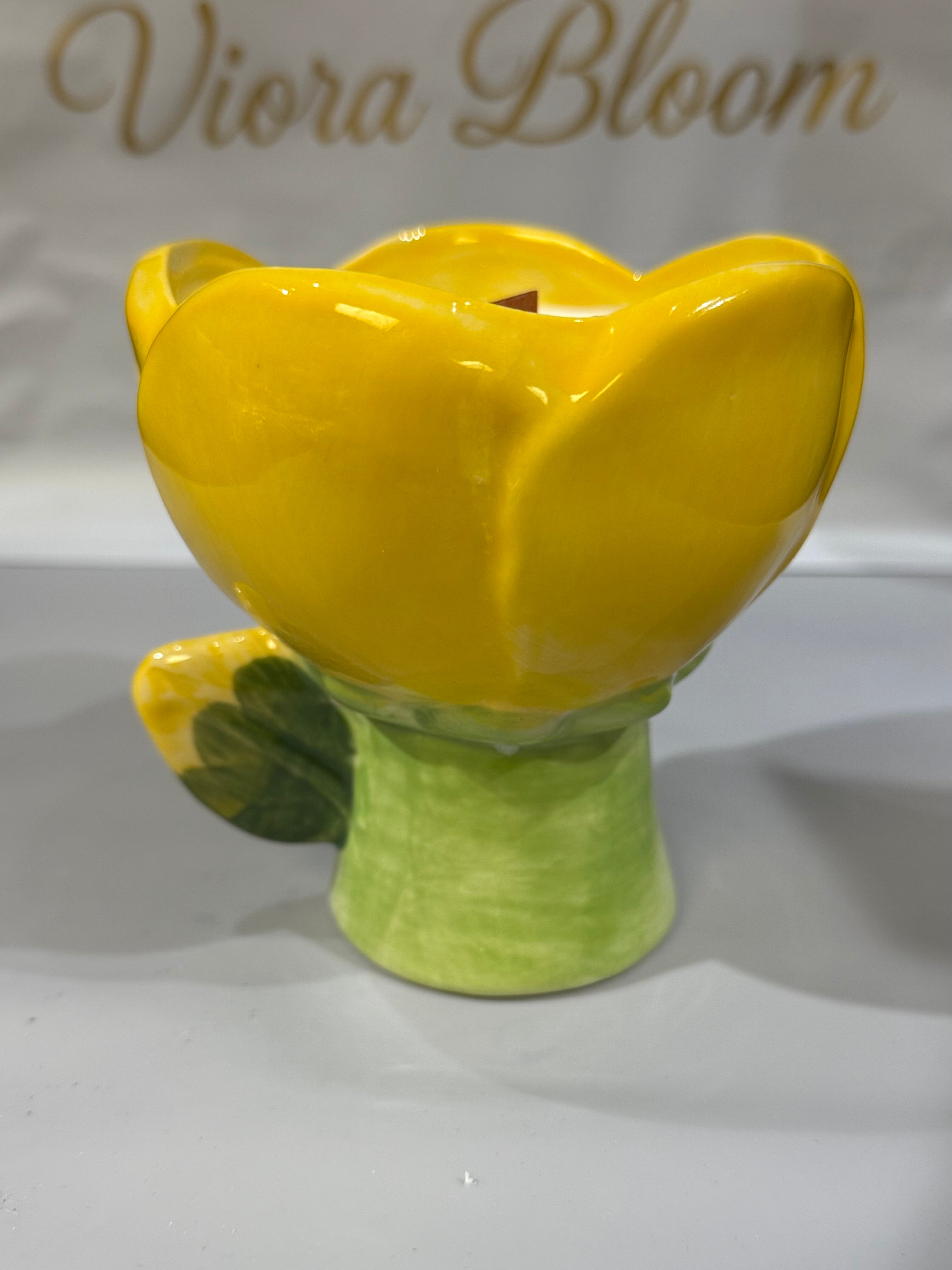 Tulip Ceramic Jar Candle