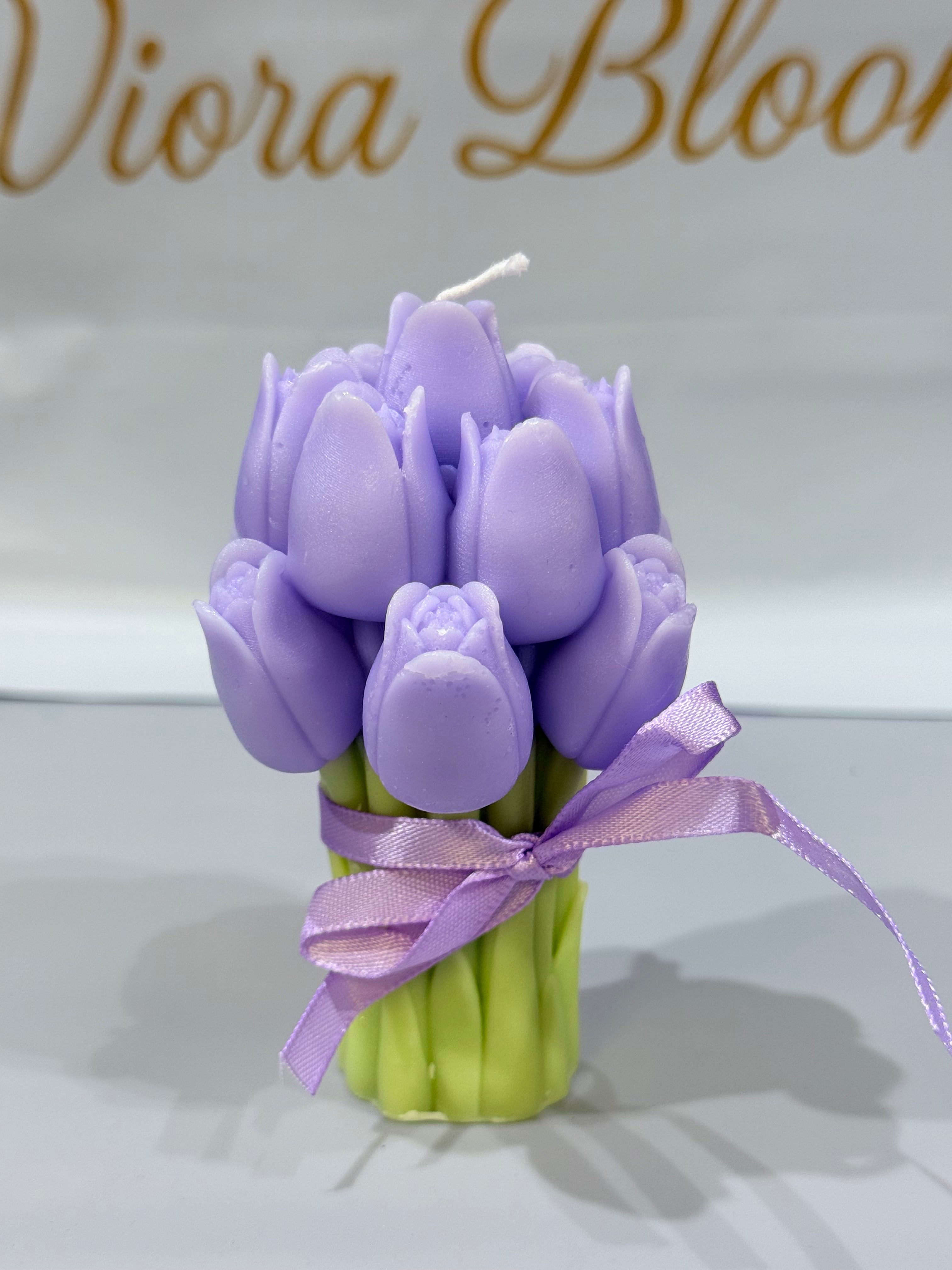 3D Tulip Bouquet Candle