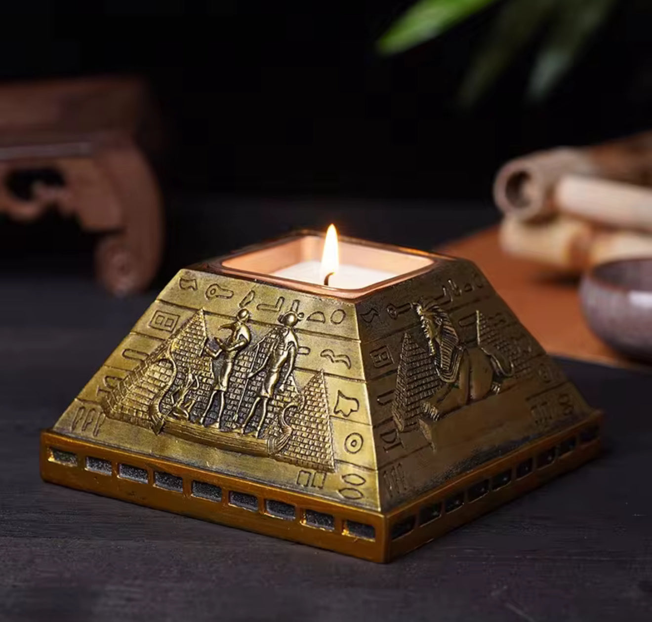 Egyptian Pyramid Candle
