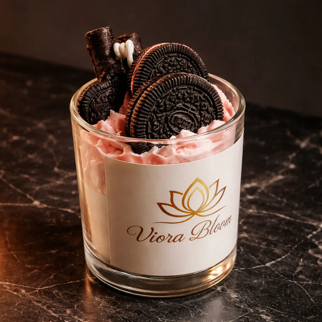 Cream Dessert Candle