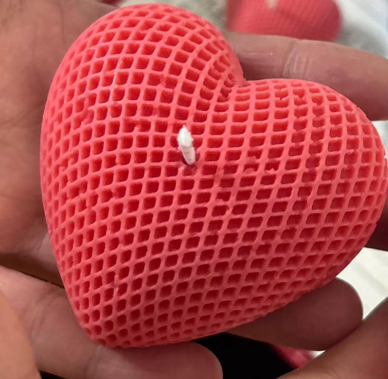 Red Heart Candle