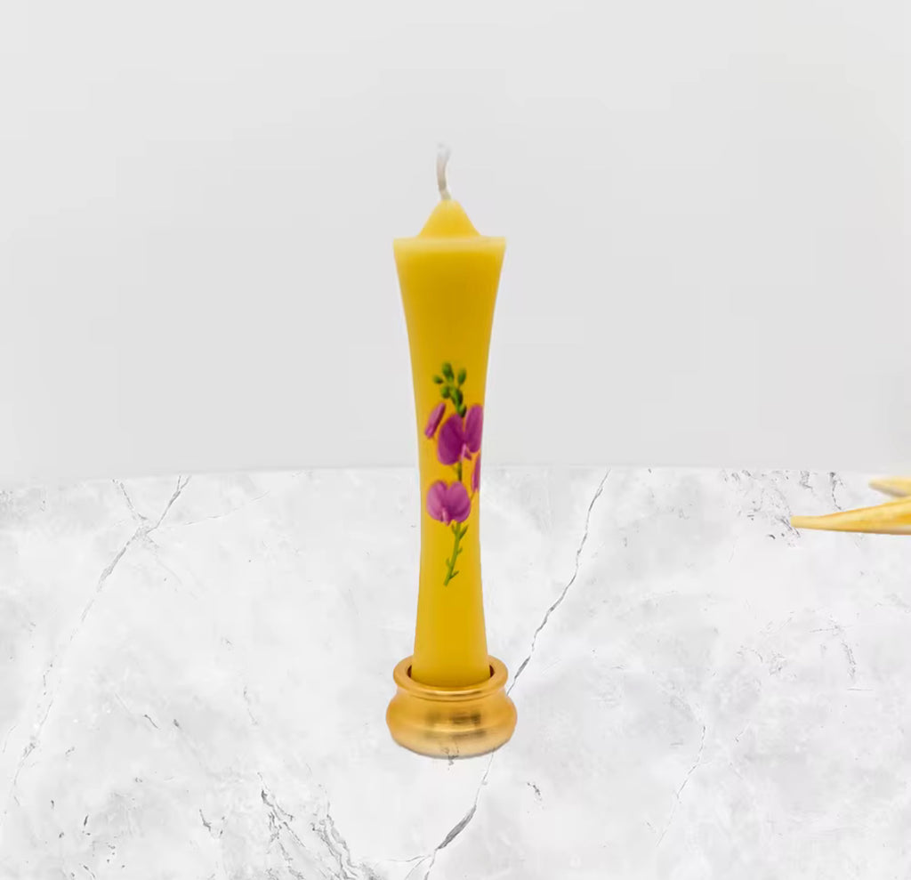 Mini Beeswax Taper Candle