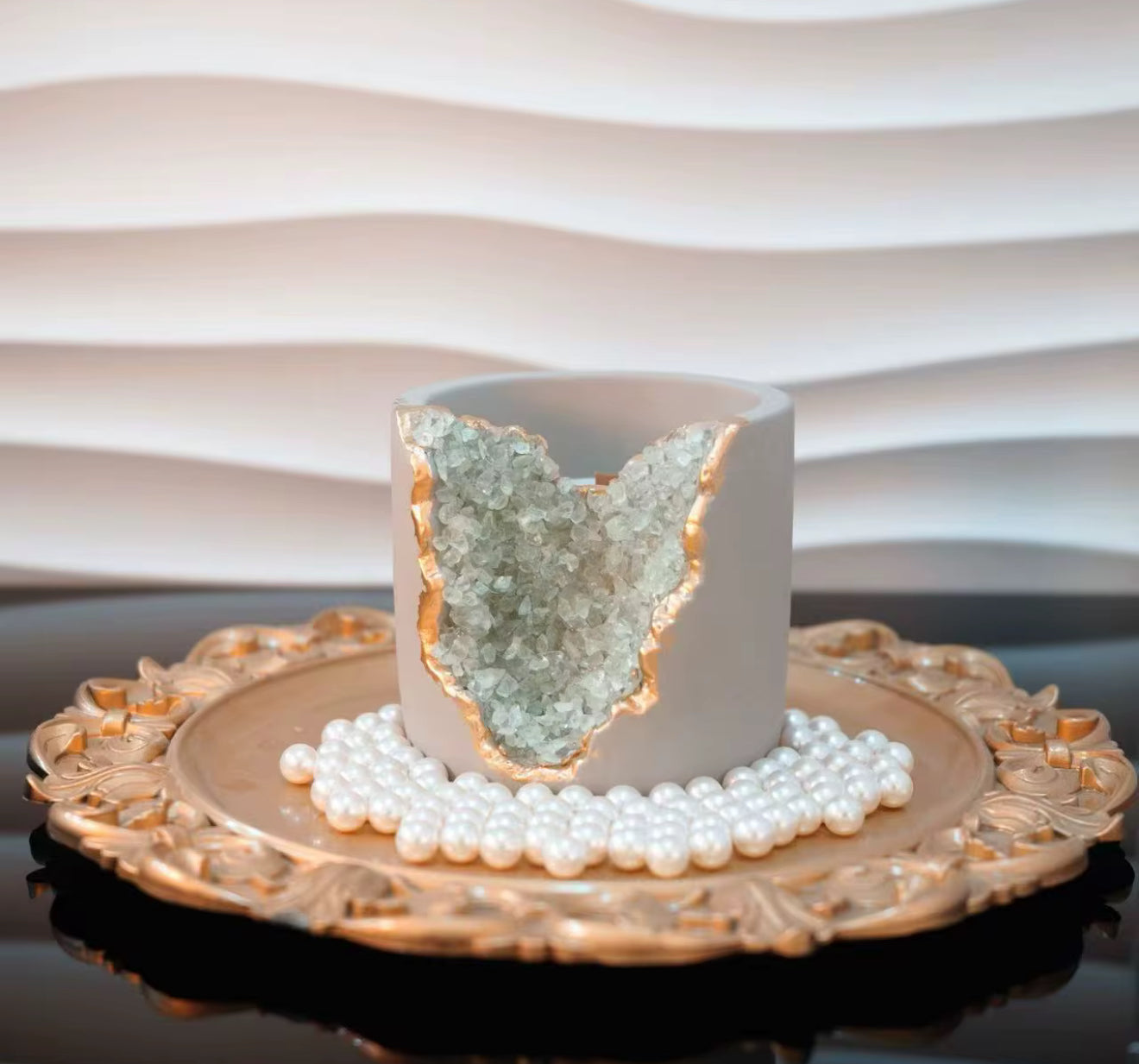 Geode Crystal Candle