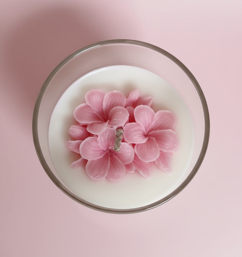 Hydrangea Flower candle
