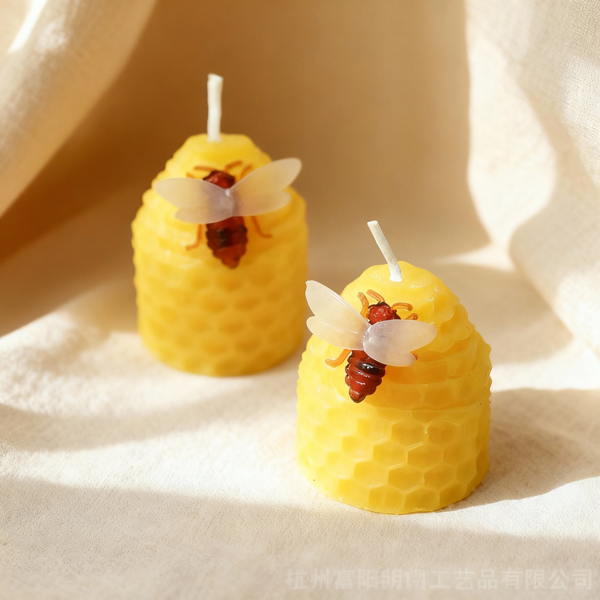 Beeswax- Candle With Bee