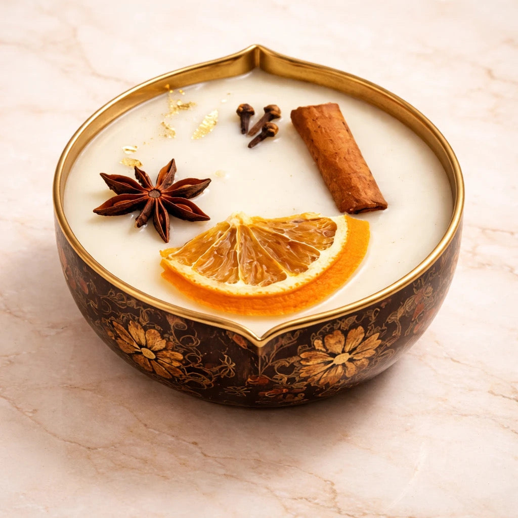 Citrus Spice Drift Urli Candle