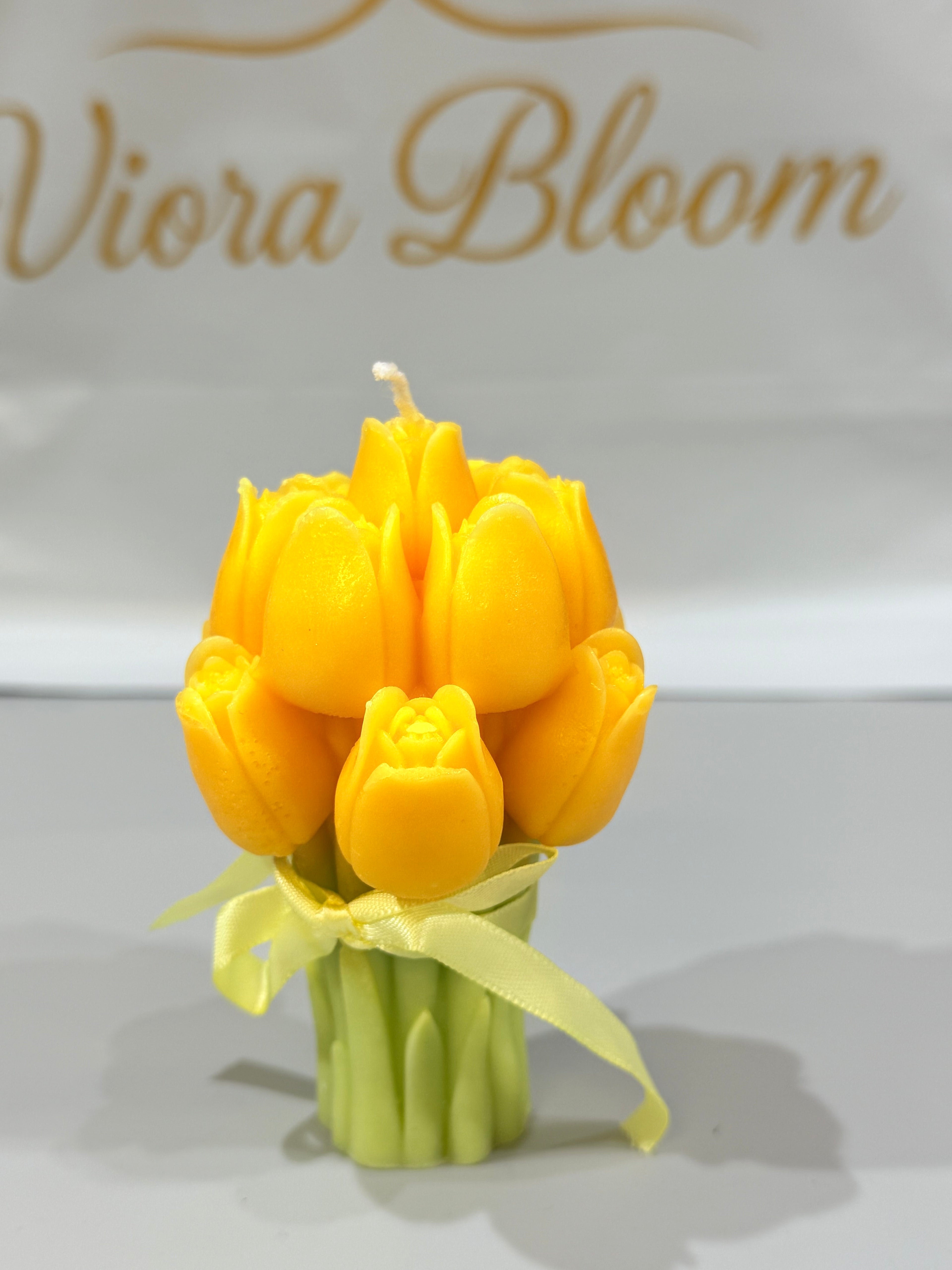 3D Tulip Bouquet Candle