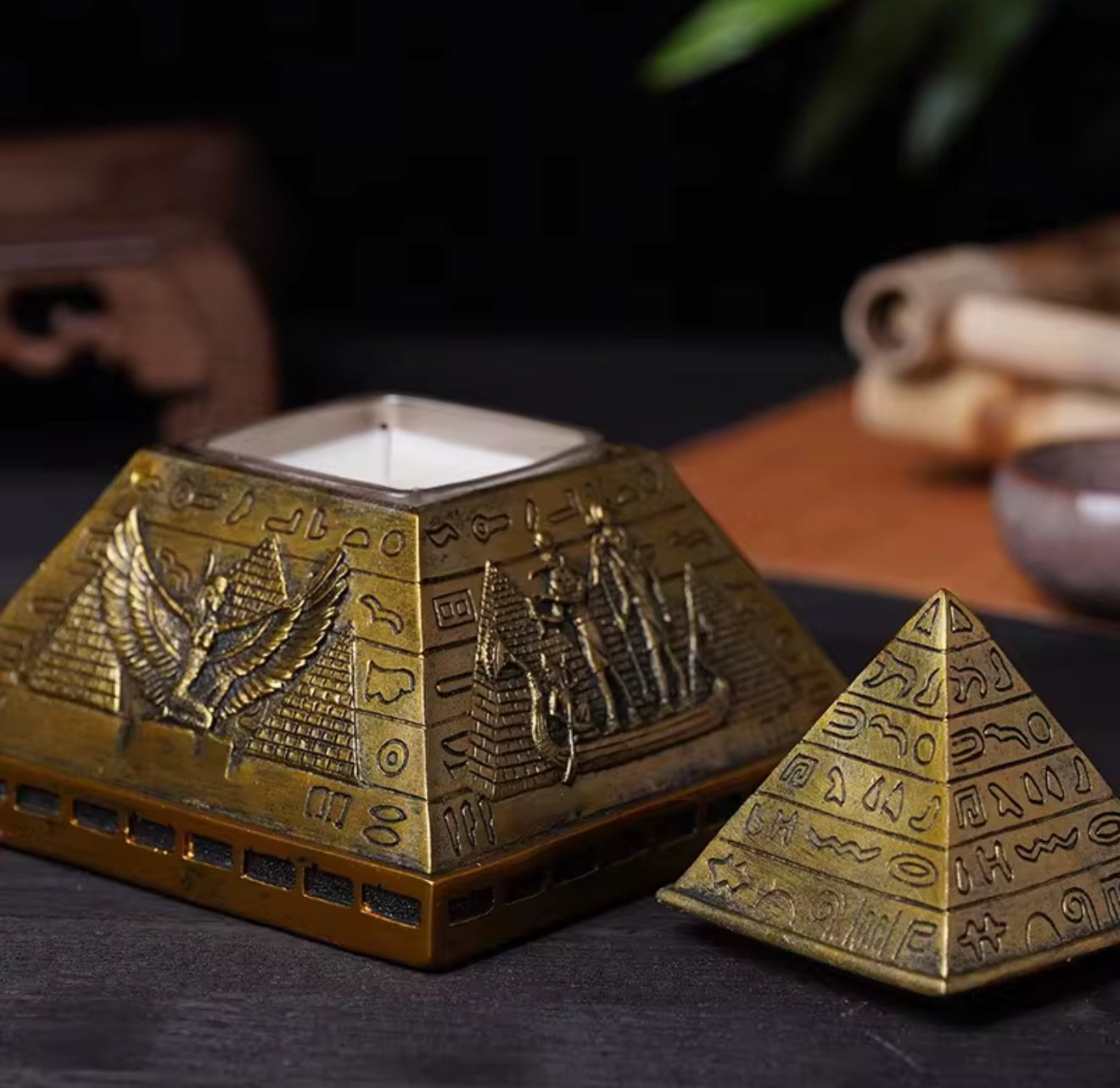 Egyptian Pyramid Candle