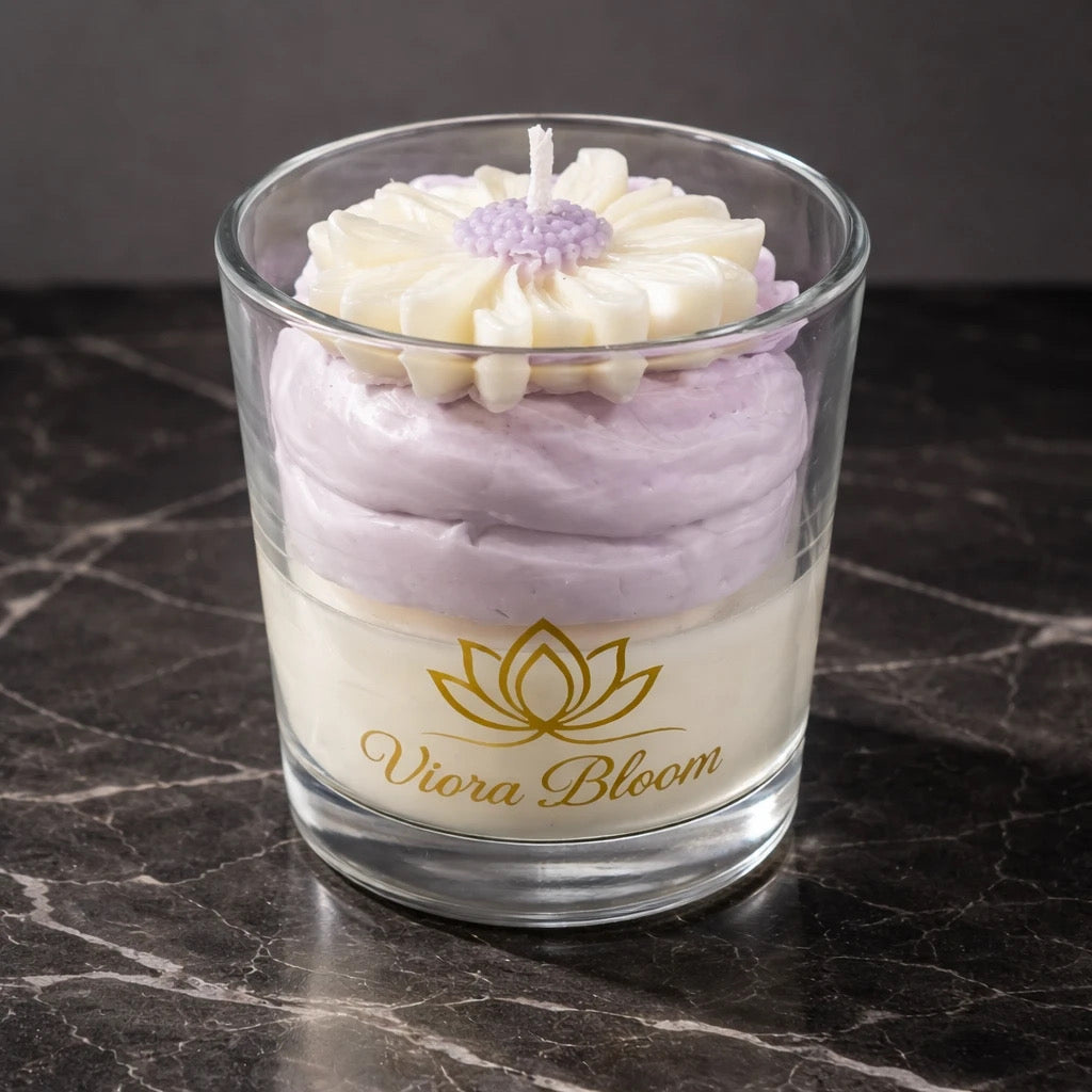 Daisy Blossom Cream Candle