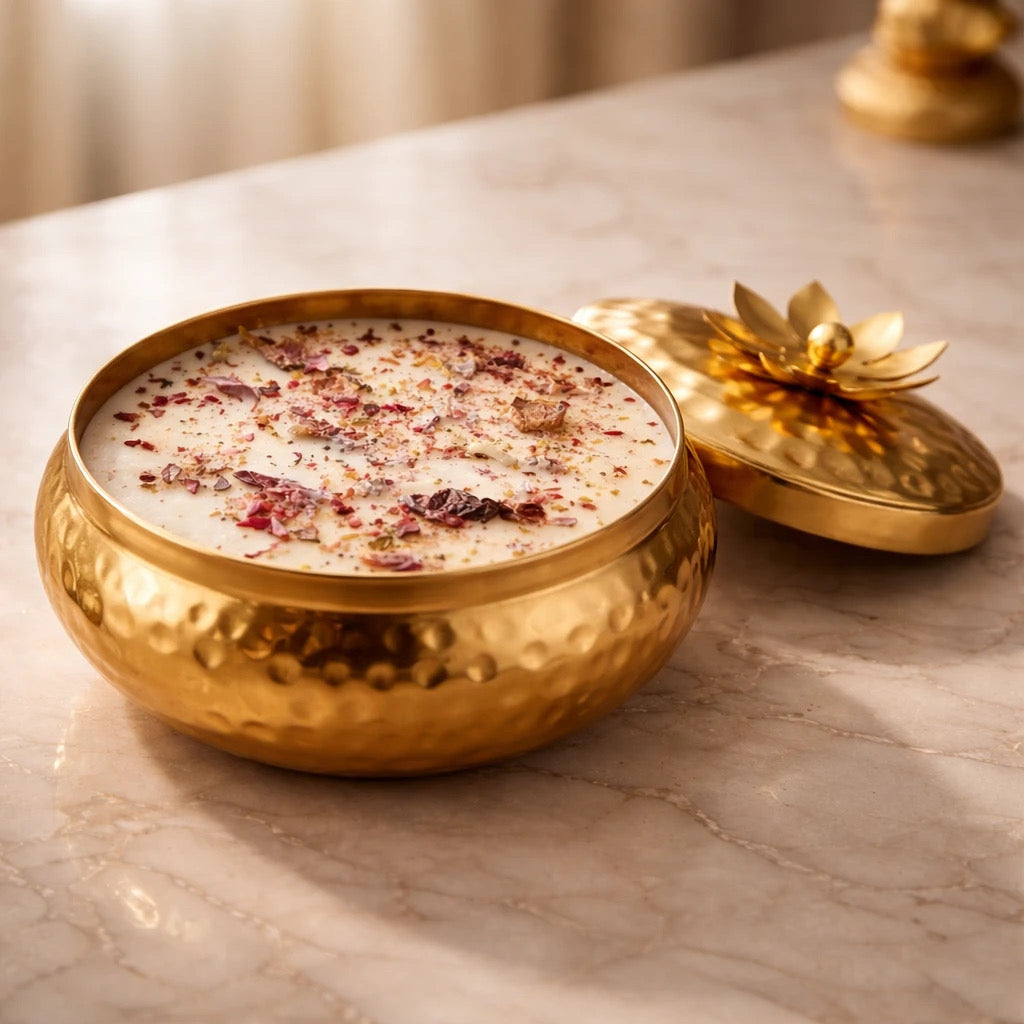 Urli Candle with Lid  5 inch