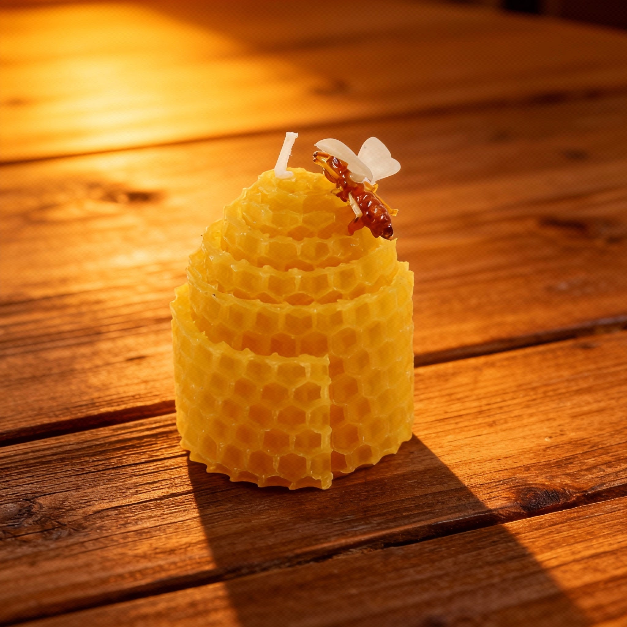 Beeswax- Candle With Bee