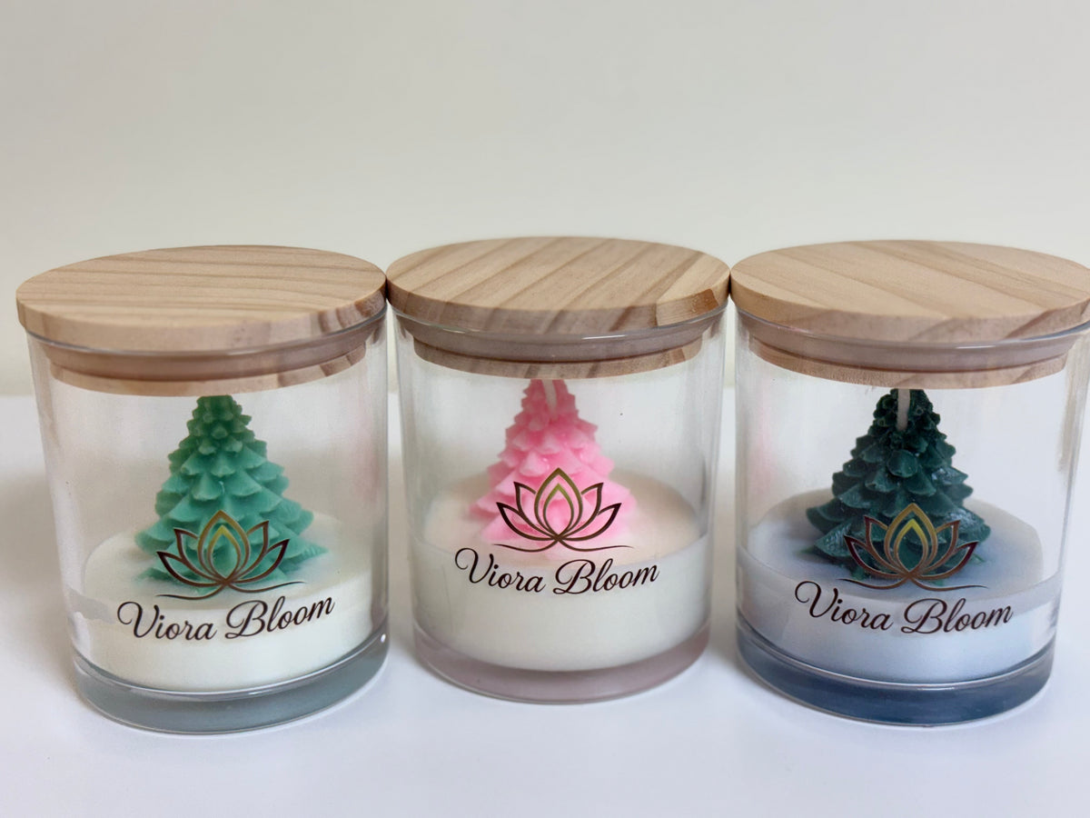 Christmas Tree Jar Candle