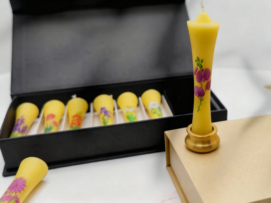 Mini Beeswax Taper Candle