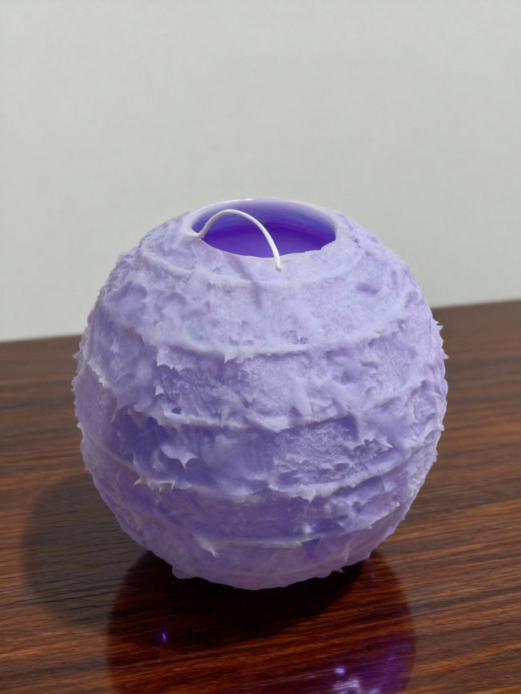 Spiral Melt Sphere Candle