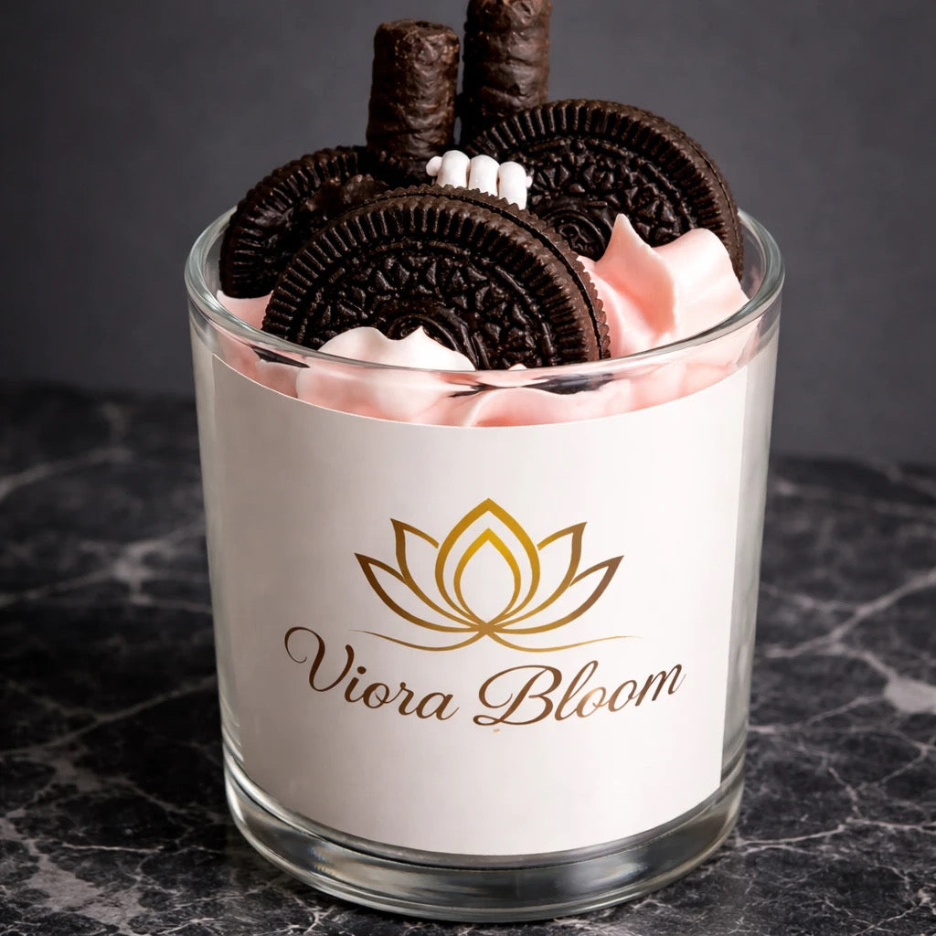 Cream Dessert Candle