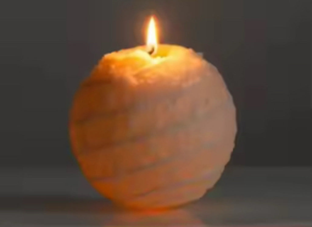 Spiral Melt Sphere Candle