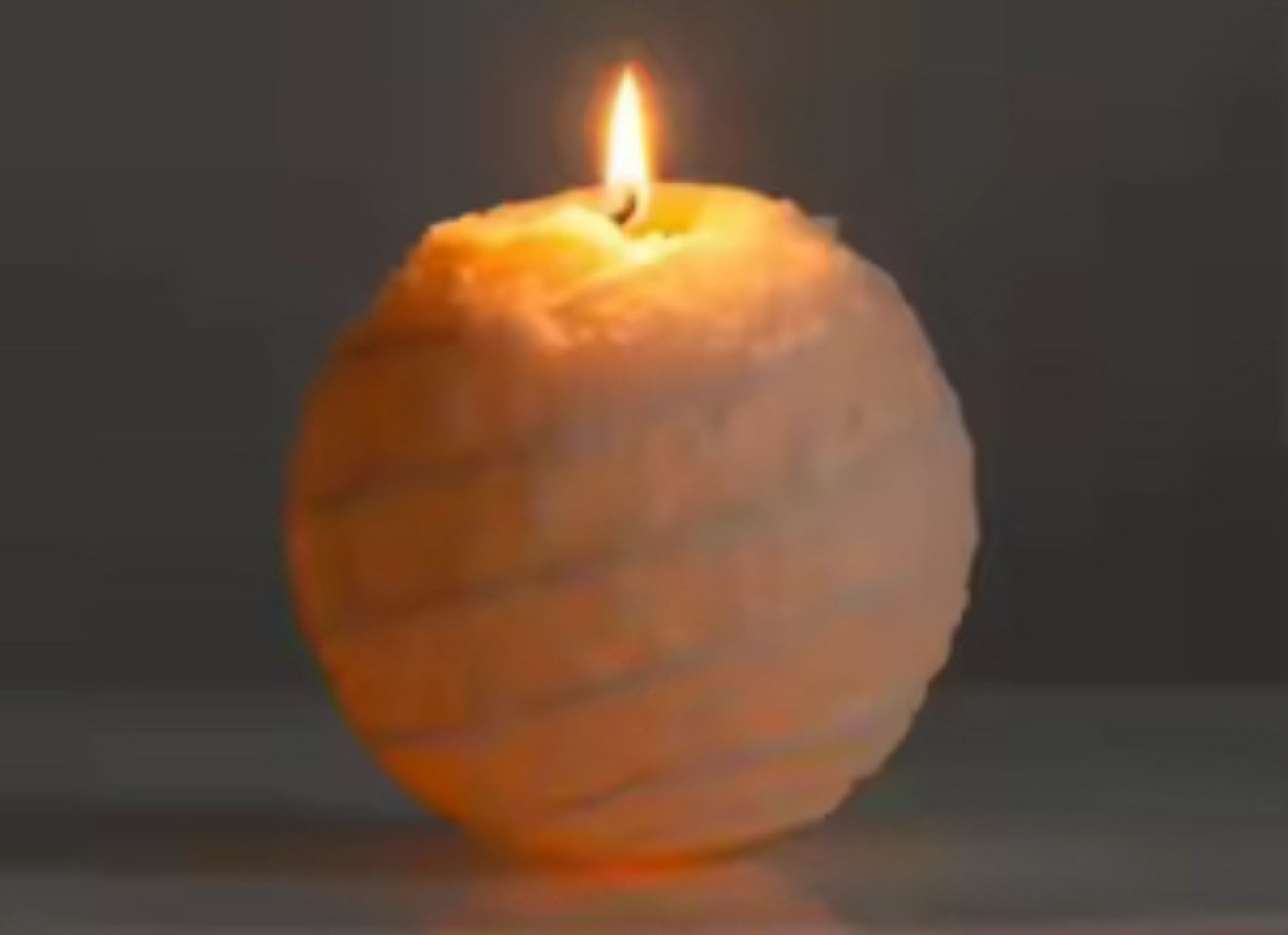 Spiral Melt Sphere Candle