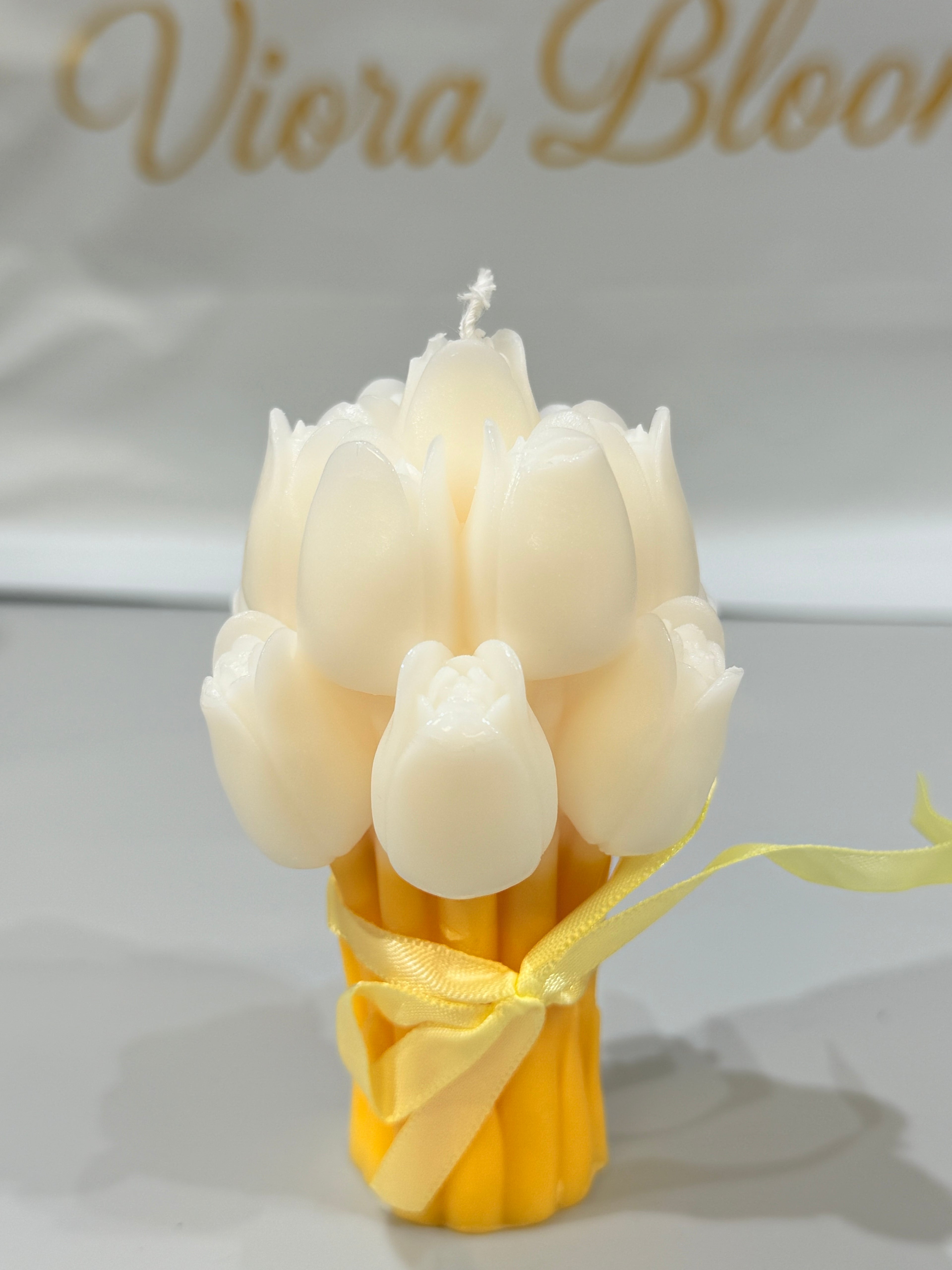3D Tulip Bouquet Candle