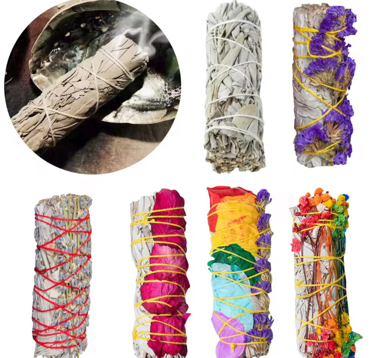 Natural Herb Smudge Bundle – 4 inch