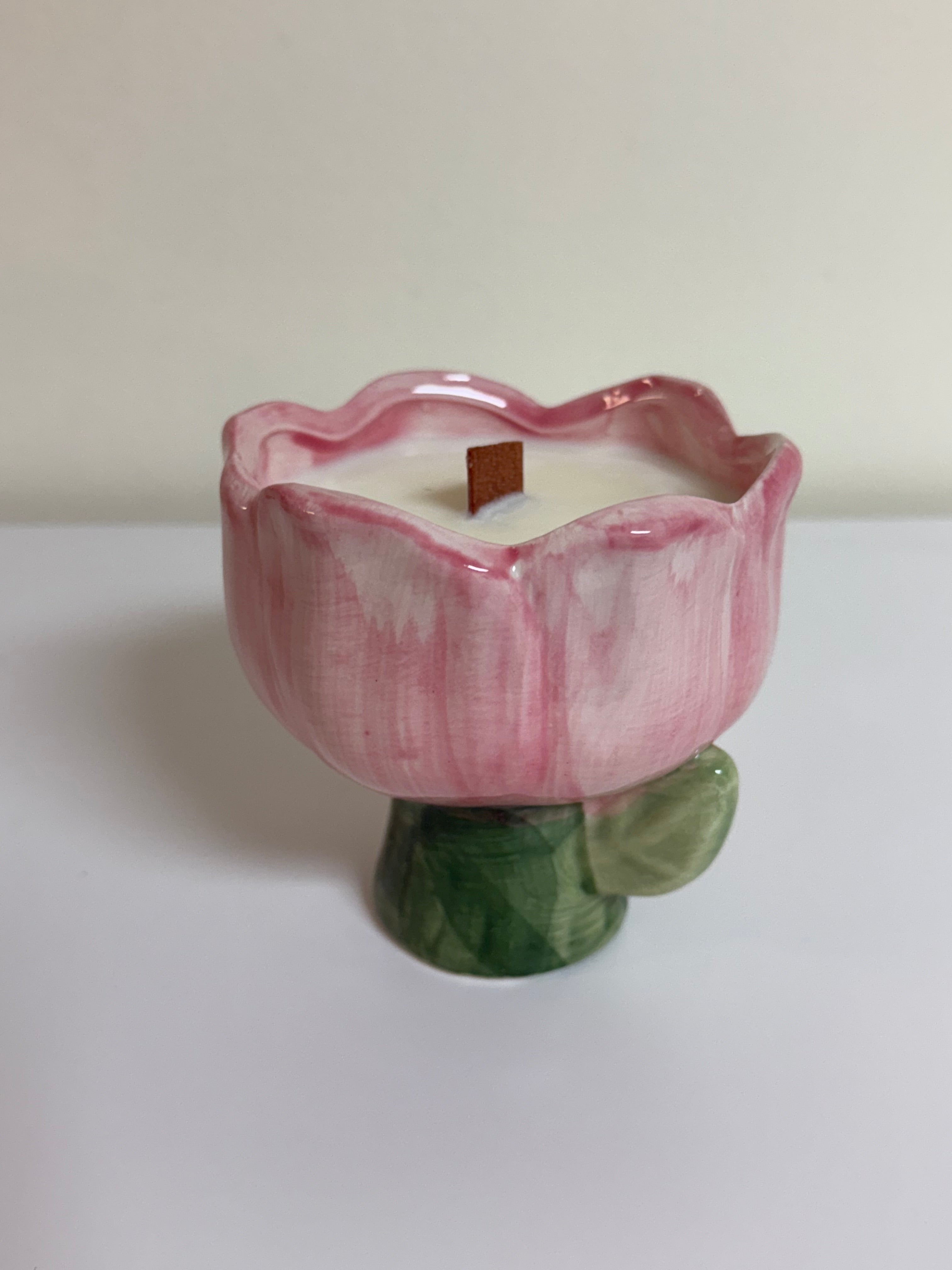Tulip Ceramic Jar Candle